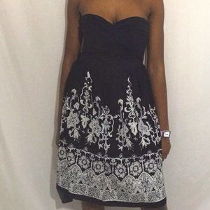 White House black market strapless dress
